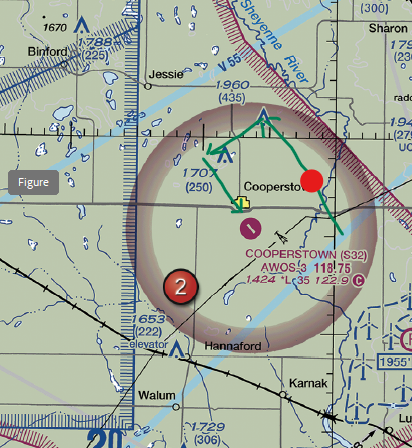 The aircraft is East.